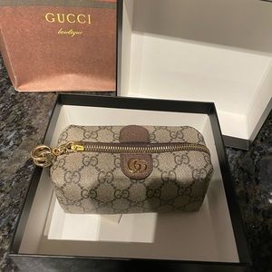 Ophidia Gucci cosmetic bag. 6"W x 3.5"H x 3.5"D